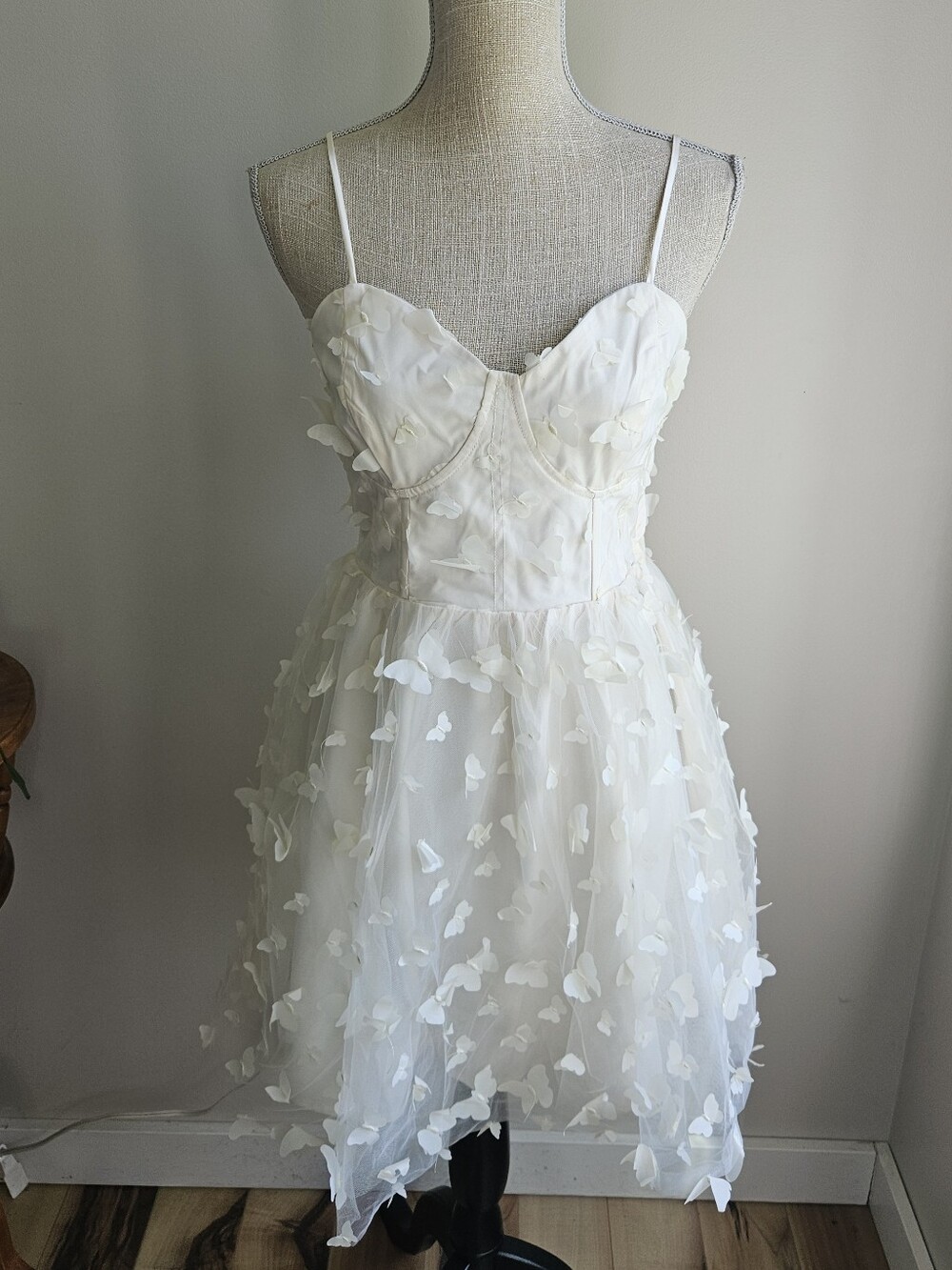 Thirty/Thirty Beige Sleeveless Dress with Delicate Texture